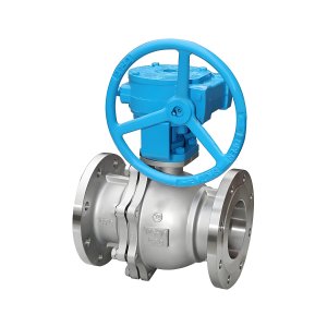 Q341F-16P DN50，DN100不銹鋼渦輪法蘭球閥